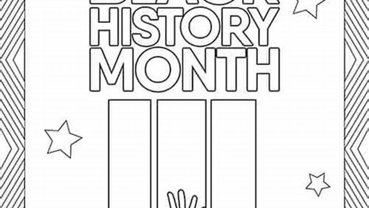 Black History Month 2024 Coloring