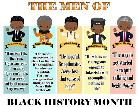 Black History Month Bookmarks Printable