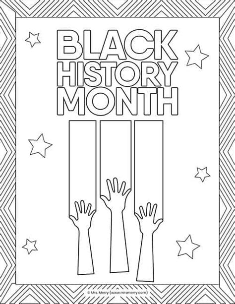 Black History Month Printable Coloring Pages