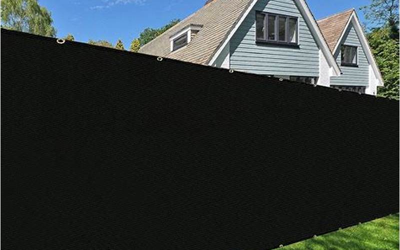 Black Privacy Fence Screen: A Complete Guide