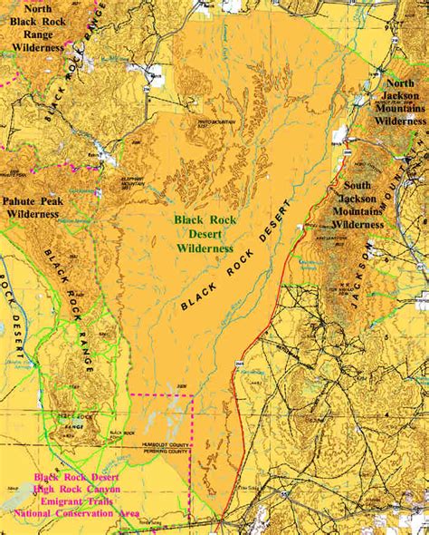 Black Rock Desert Map