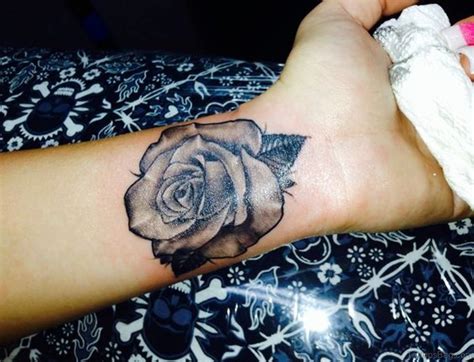 Black roses, Tattoo roses and Rose wrist tattoos on Pinterest