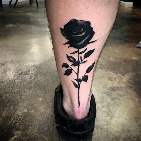 black rose tattoo Google Search Rose tattoos for men