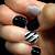 Black White And Silver Nail Designs