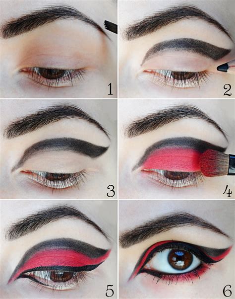 Black And Red Makeup Looks