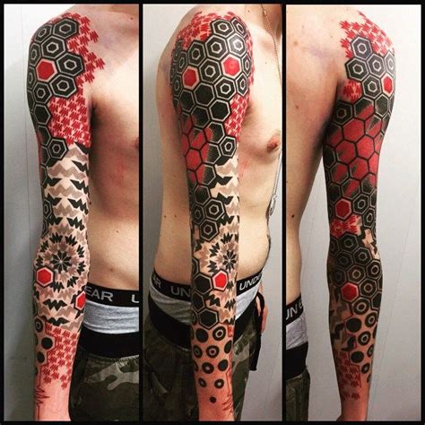 Black And Red Tattoo Style