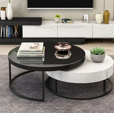 Black And White Coffee Table Sets