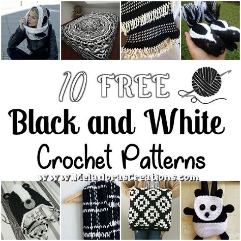 Black And White Crochet Patterns