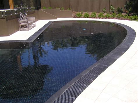 Black And White Pool Tile
