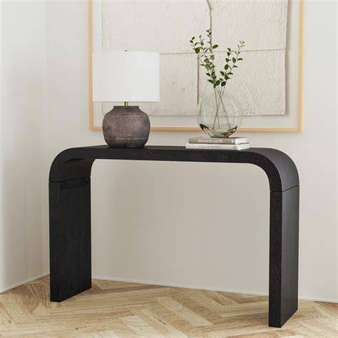 Black Arch Console Table