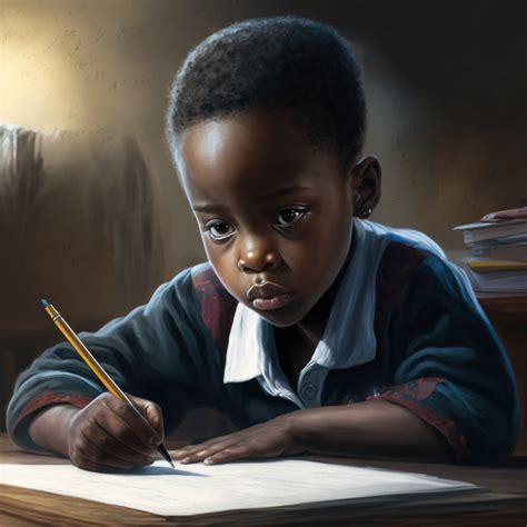 Black Boy Writing