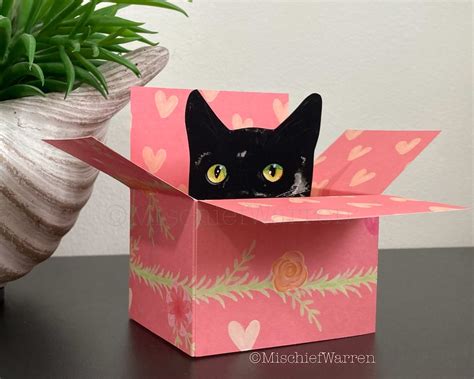 Black Cat Card Box