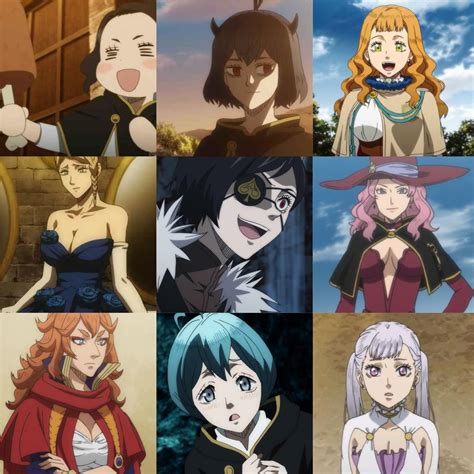 Black Clover Characters Female
