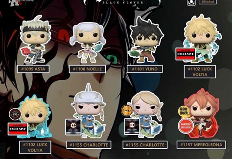 Black Clover Pops