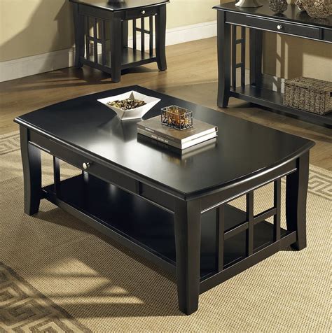 Black Coffee Table Set
