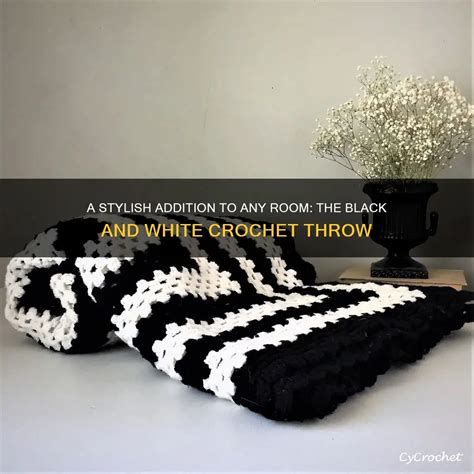 Black Crochet Throw