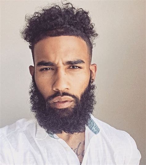 Black Curly Beard Styles