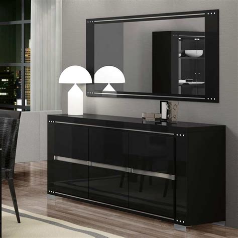 Black Dining Room Sideboard