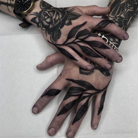 Black Finger Tattoos
