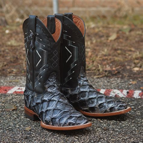 Get stylish in seconds with Black Fish Skin Boots