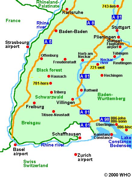 Germany Schwarzwald (Black Forest) Hiking Map sent by my… Flickr