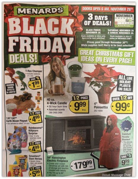 Huge Savings on Menards Black Friday Ad for Men.