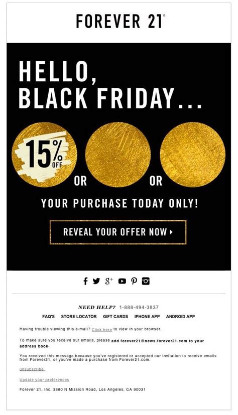 Black Friday Email Template Free