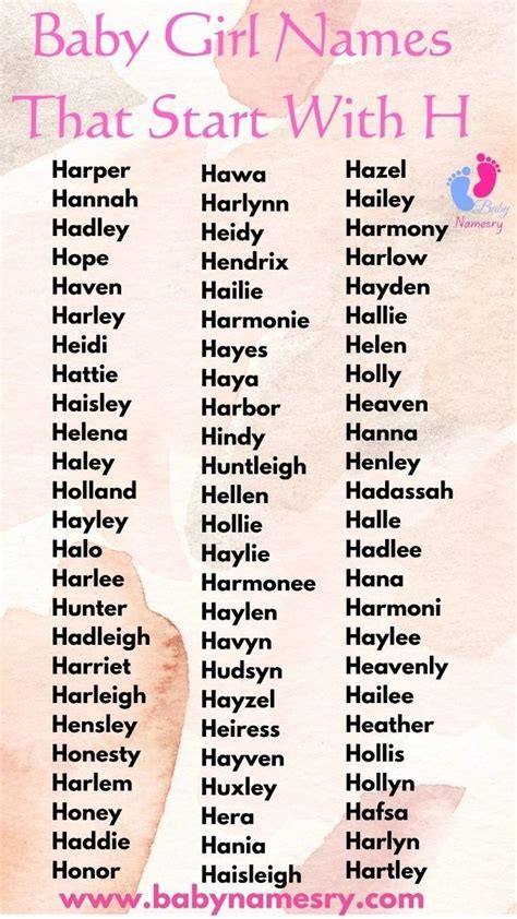 Black Girl Names That Start With H