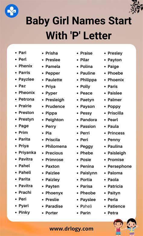 Black Girl Names That Start With P