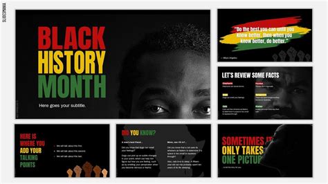 Black History Google Slides Template Free