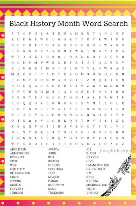 Black History Month Puzzles Printable
