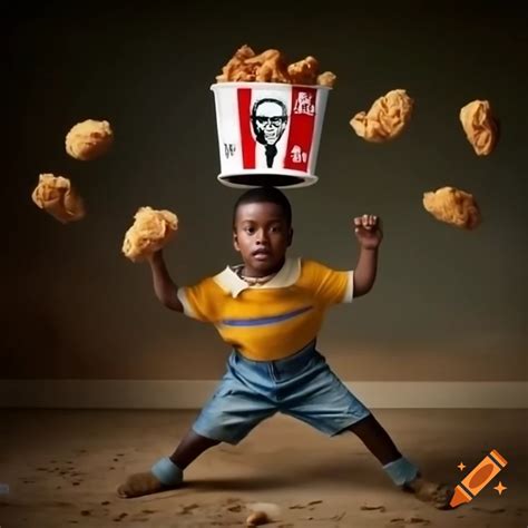 Black Kid In Bucket
