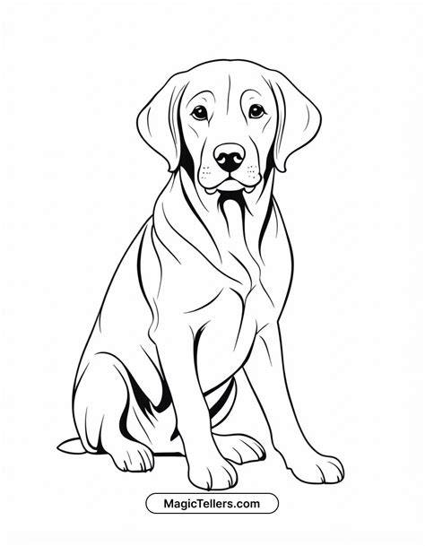 Black Lab Coloring Pages