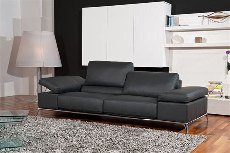 Black Leather Sofa Set