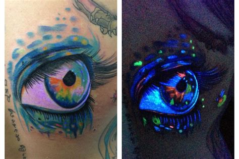30 Creative BlackLight Tattoos You Can See Only Under UV