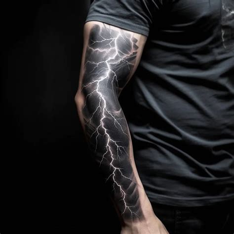 Black Lightning Tattoo