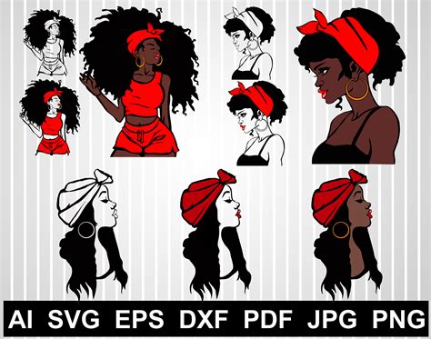 Download Black Lives - Afro Women - Melanin... DXF Files