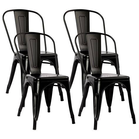 Black Metal Dining Chairs
