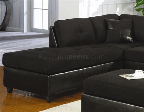 Black Microfiber Couch