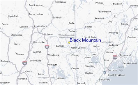 Plan des Pistes et Sentiers de randonnées de Black Mountain