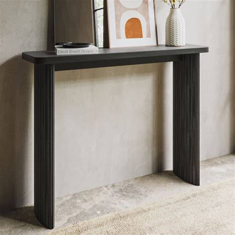 Black Oak Console Table