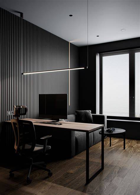 Black Office Interior Design