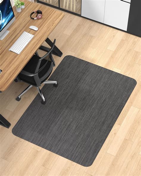 Black office mat