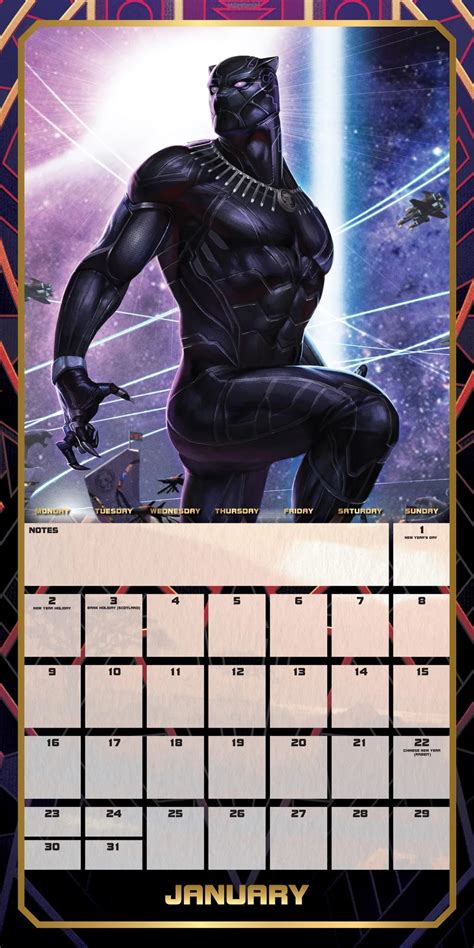 Black Panther Calendar
