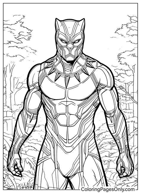 Black Panther Coloring Pages Free