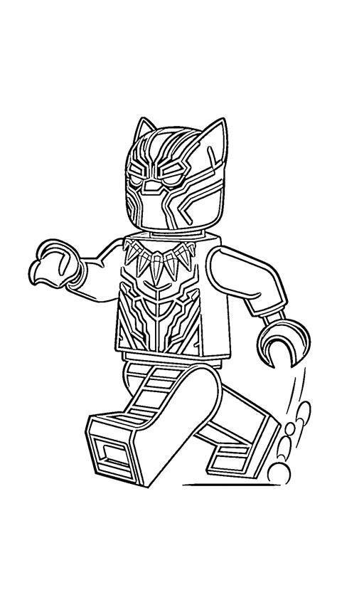 Black Panther Coloring Pages Lego