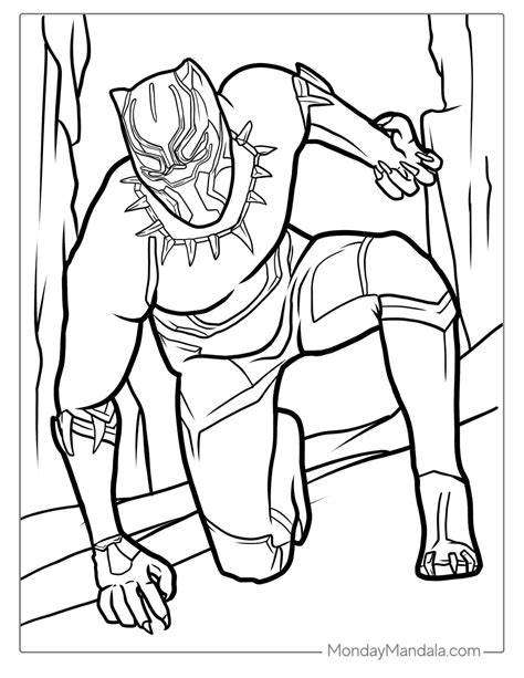 Black Panther Coloring Pages Marvel