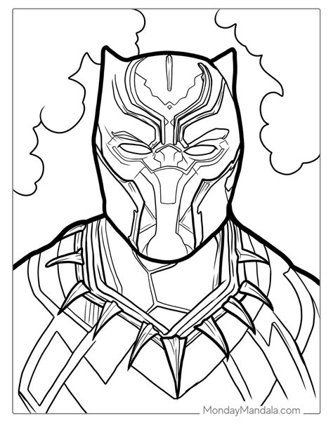 Black Panther Coloring Pages Pdf