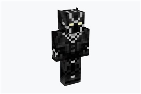 Unleash the Power with the Majestic Black Panther Minecraft Skin!