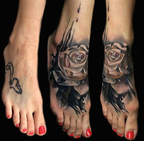 My foot flower tattoo rose, peonies tattoo Rose tattoos